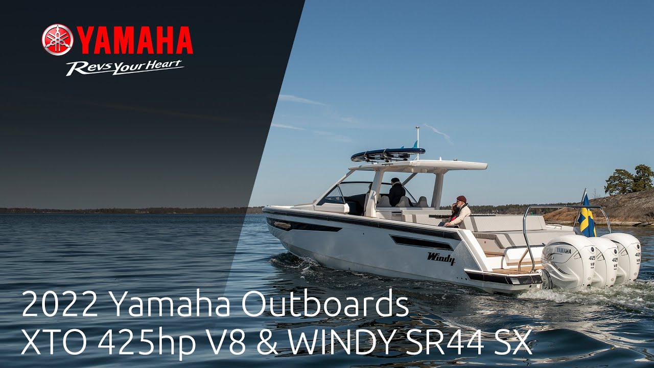 2022 Yamaha Outboards XTO 425hp V8 & WINDY SR44 SX - YouTube