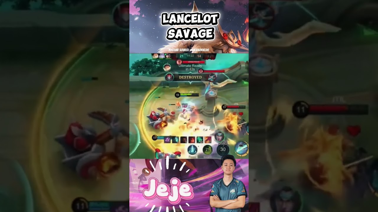 SAVAGE ‼️ Lancelot OUTPLAY #mobilelegends #mlbb #shortvideo #shorts