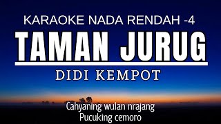 Didi Kempot - Taman Jurug (Karaoke Lower Key Nada Rendah -4)