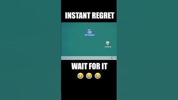 Grandpa moving the My Computer into the Recycle Bin.