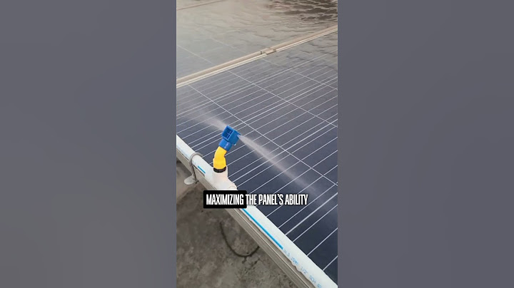 This is an automatic solar panel cleaning system.