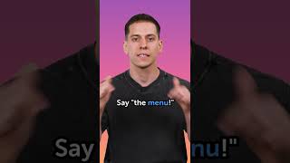 menu - French Word of the Day