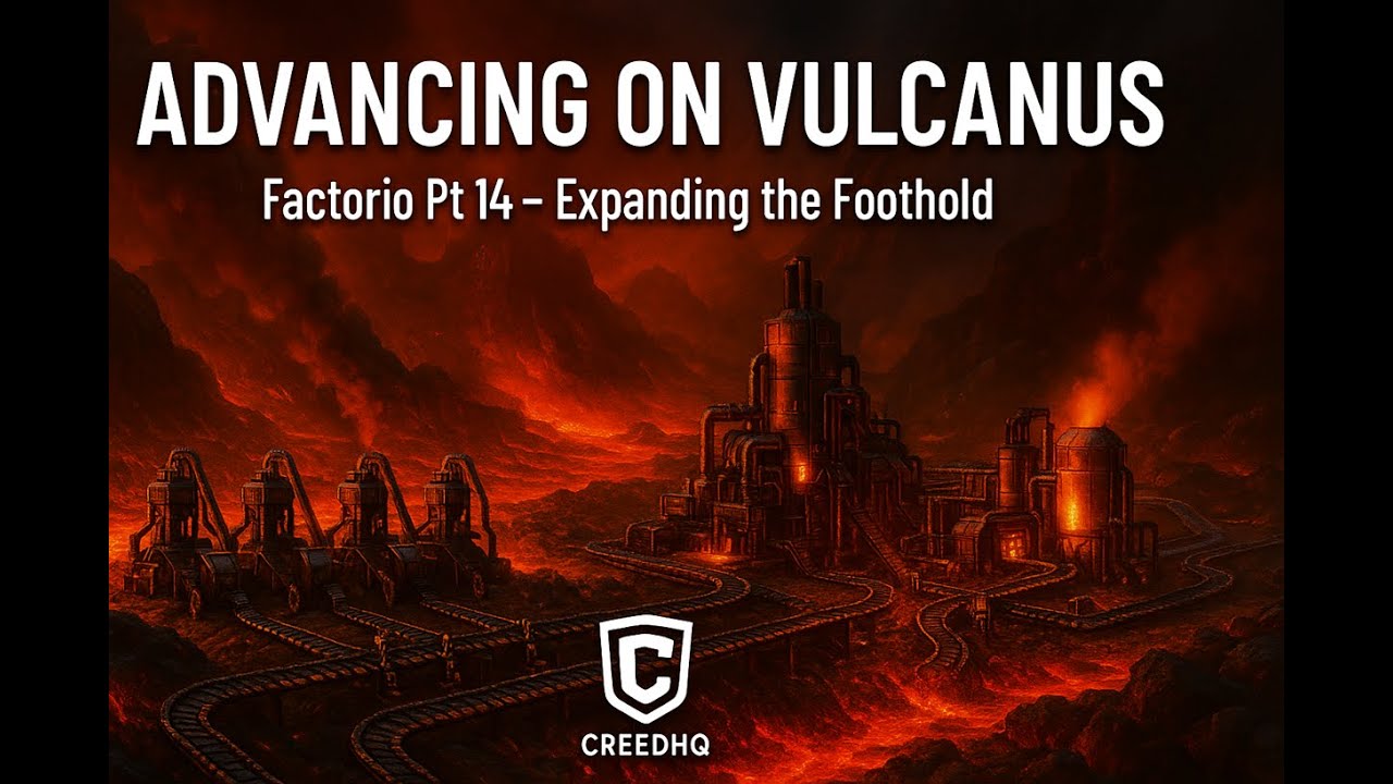 Factorio – Vulcanus Expansion: Advancing the Foothold | CreedHQ (Pt 14)