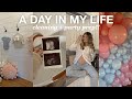 A DAY IN MY LIFE: clean with me + gender reveal prep!!