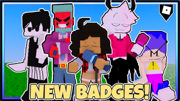 How to get "SELEVER", "D-SIDES", "SUNDAY" AND "OMORI" BADGES in one of many FNF roleplay