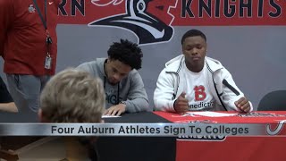 Four Auburn football players make college commitments