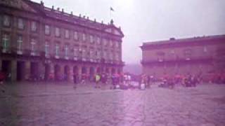 Chegada à Praça de Obradoiro - Santiago Compostela