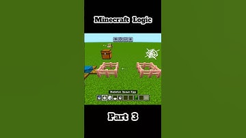 MINECRAFT LOGIC PART 3  #minecraft #viral #viralshorts