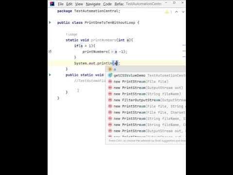 How to print 1 to 10 numbers in Java without using for or while loop ...