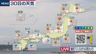 9月30日の天気