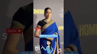 Janhvi kapoor wear her Mom saree 🖤💙 #janhvikapoor #bollywood #sridevi