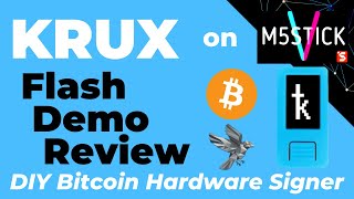 Krux on M5StickV + Sparrow Wallet  DIY Bitcoin Hardware Wallet (Similar to SeedSigner)