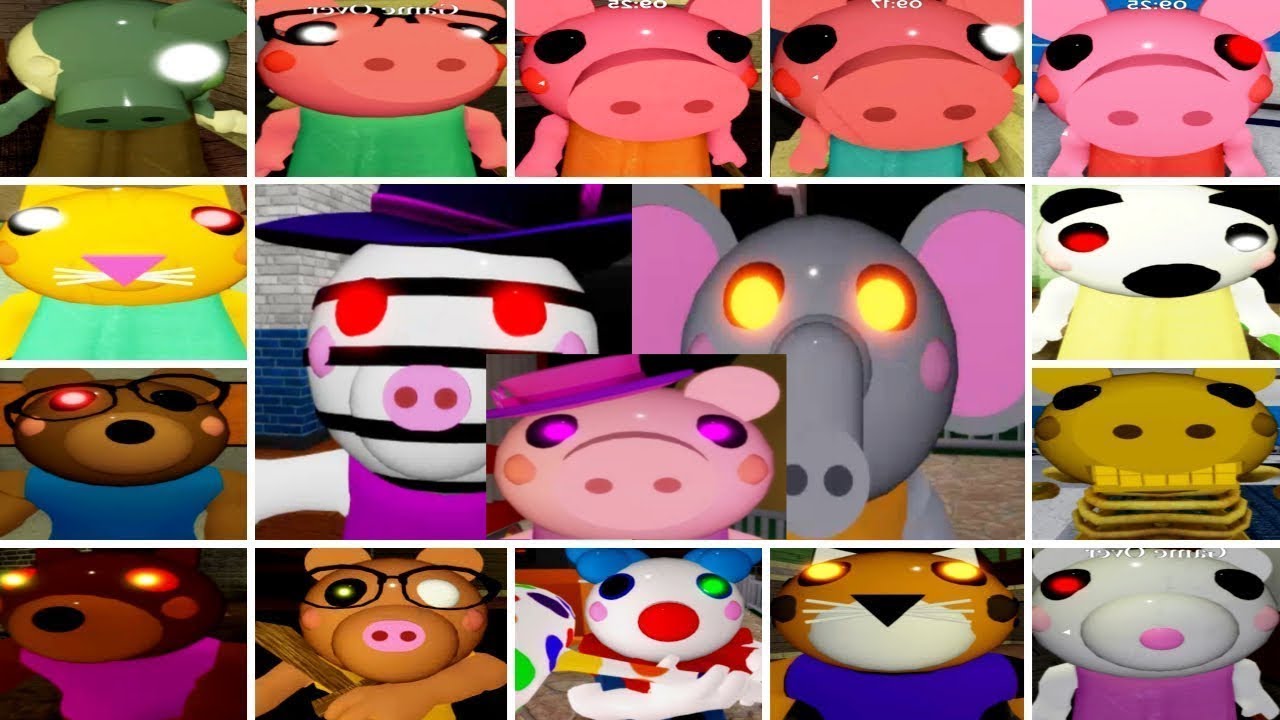 Roblox Piggy All Jumpscares No Delay Youtube - piggy roblox characters jumpscares