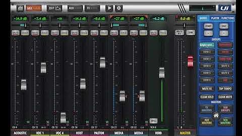 Soundcraft  UI24r - View Groups Groups for Efficient Mixing