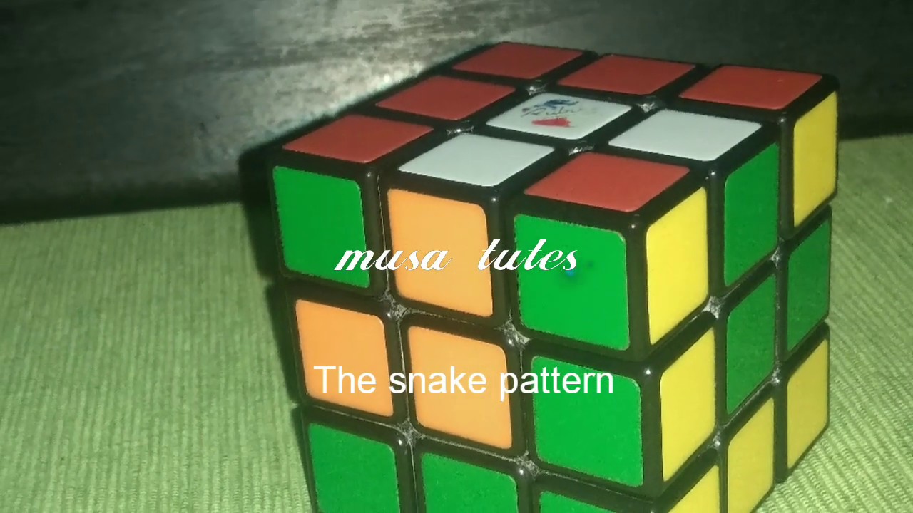 4. Rubik's cube.The snake pattern - YouTube