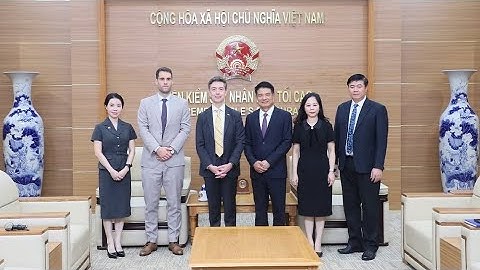 Viện trưởng VKSND tối cao Nguyễn Huy Tiến tiếp Đại sứ Liên minh châu Âu tại Việt Nam