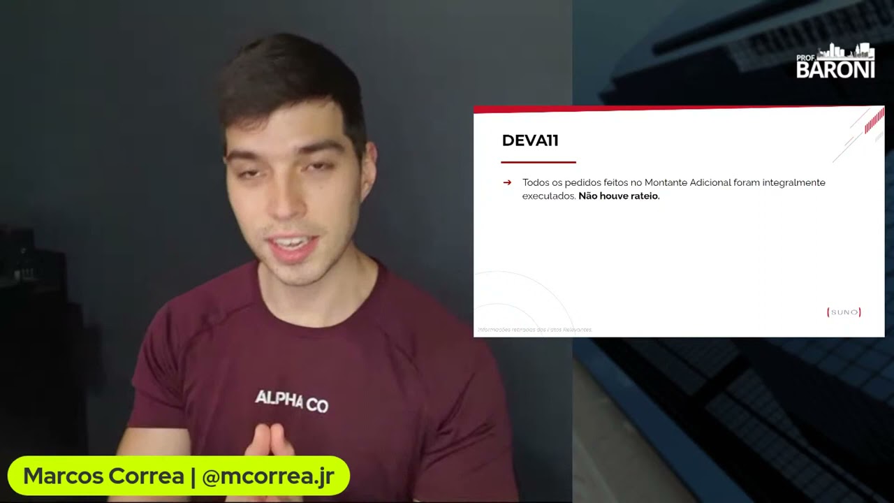 RECT11 - Forte queda de vacância - PROF. BARONI