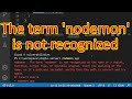 nodemon: The term &#39;nodemon&#39; is not recognized as the name of a cmdlet