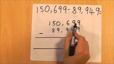 Year 6 Numeracy Subtraction using the column method for complex numbers