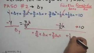 Derivar con la regla de los 4 pasos (ej.5-6) - PARTE 2