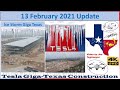 Tesla Gigafactory Texas 13 February 2021 Cyber Truck & Model Y Factory Construction Update (10:30AM)