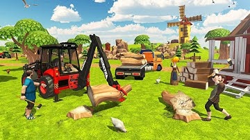 New Jcb 3dx Backhoe Machine Loading Red Mud In Mahindra Tractors | Jcb and Tractor Cartoon Video