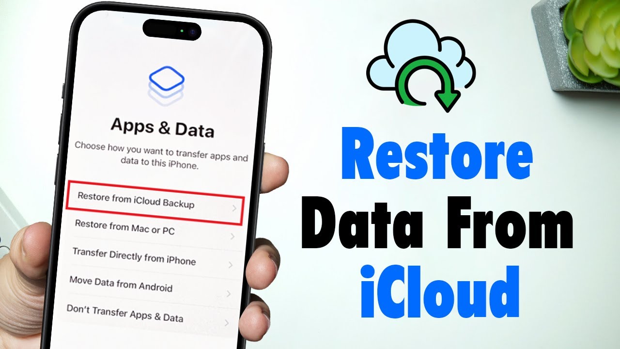 How To Restore data From iCloud On iPhone - YouTube