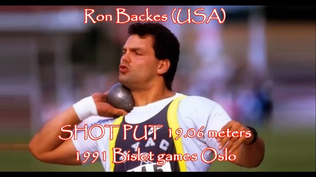 Ron Backes (USA) SHOT PUT 19.06 meters 1991 Bislet games Oslo. - YouTube