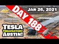 Tesla Gigafactory Austin 4K  Day 188 - 1/26/21 - Terafactory Texas - INSANE PROGRESS GIGA TEXAS!