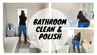 Clean With Me New Bathroom Clean Polish Kate Berry