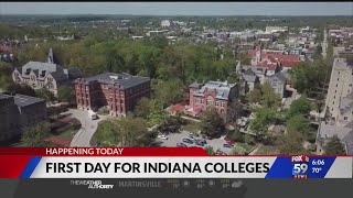 Hoosier college students heading back to class in-person, others remote