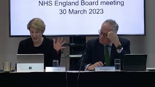 NHS England Board Meeting - 30th March 2023