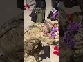 Wagner soldier sinks to knees and starts crying while paying tribute to Yevgeny Prigozhin