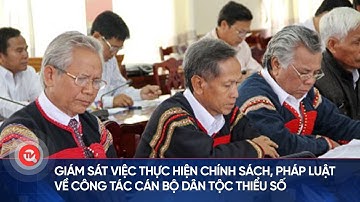 Giám sát việc thực hiện chính sách, pháp luật về công tác cán bộ dân tộc thiểu số