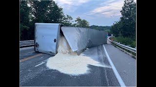 Highway in Anderson Township reopens after semi-truck rolls over