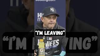 “I am leaving the Yankees” - Aaron Boone Postgame Interview after elimination - Rays vs Yankees