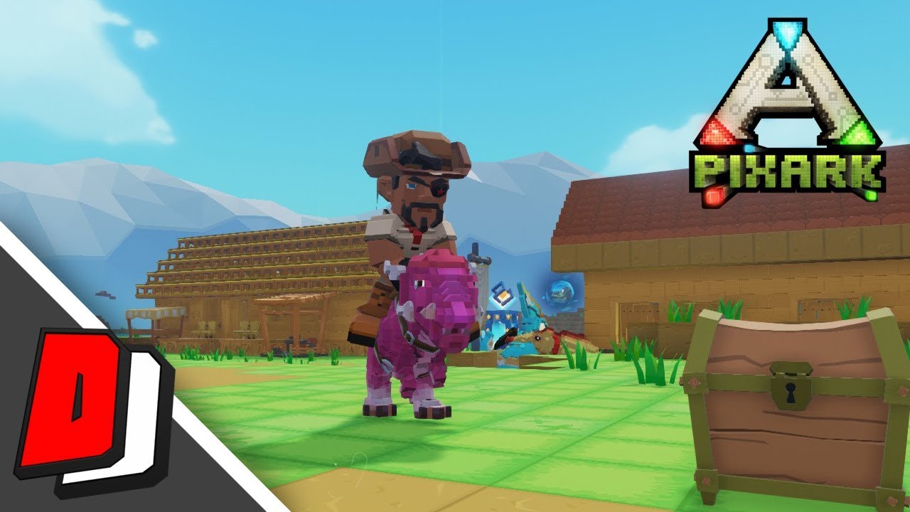 PIXARK!!! - CUBE MEETS DINO!!! (Pixark Early Access Gameplay) :: E01