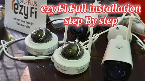 EzyFi camera Full installation step by step#CP-SWK-TV22 |CP Plus Plug and Play Wi-Fi NVR Kit