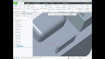 Rib Creo Parametric Trajectory and Profile Ribs
