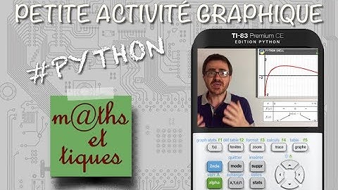 PYTHON : Petite activité graphique - Tutoriel TI-83 Premium
