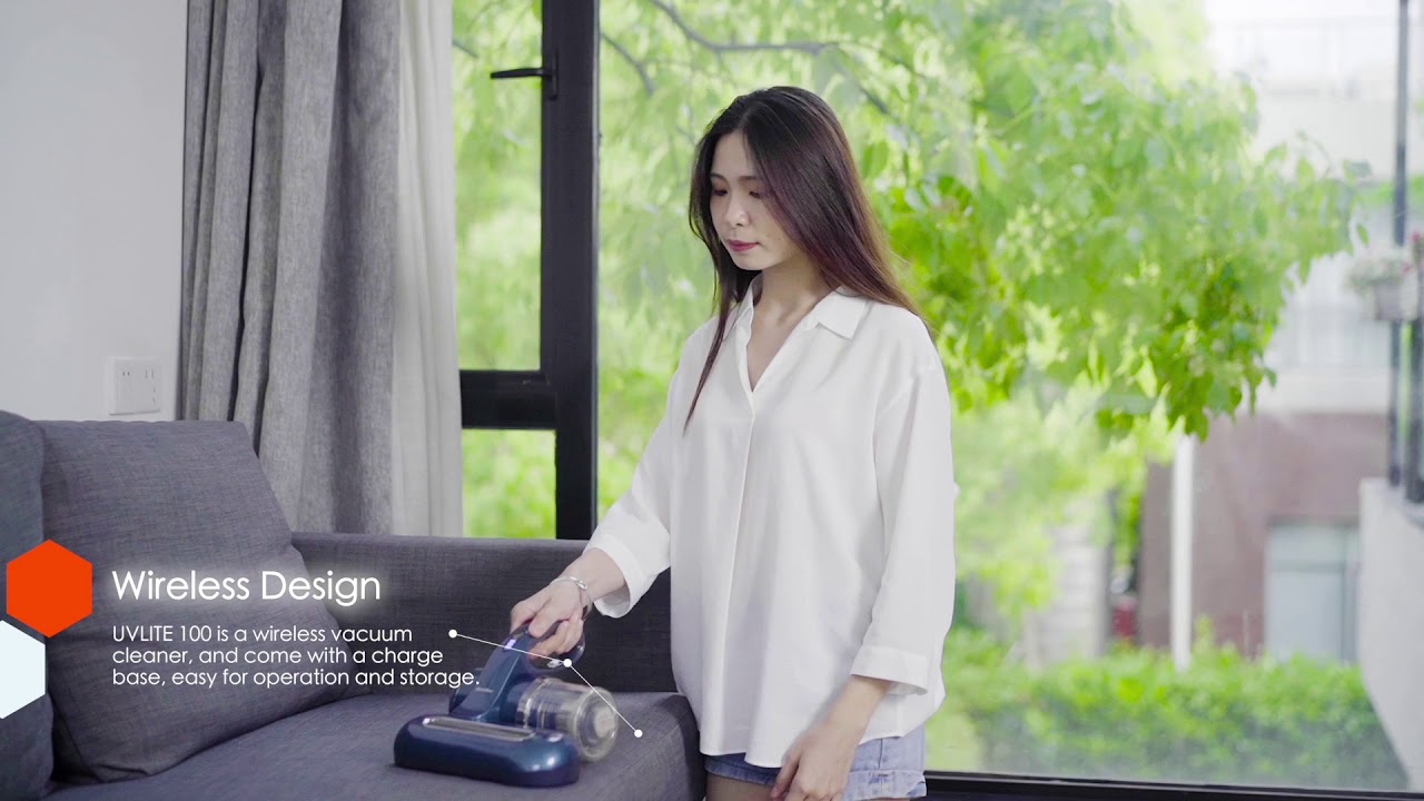 Mamibot UVlite100 demo video cordless dust mite vacuum cleaner with UV