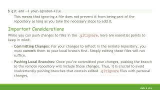Understanding .gitignore in Git: Can You Push Changes to Ignored Files?