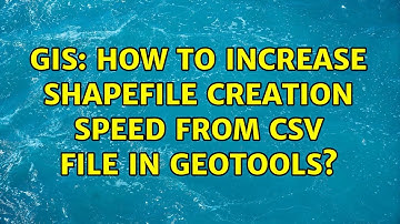 GIS: How to increase shapefile creation speed from CSV file in GeoTools?