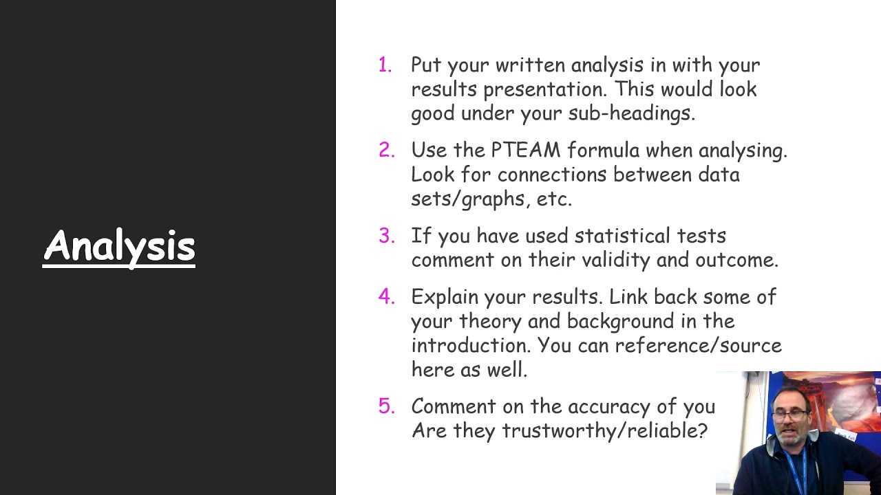 nea data presentation examples