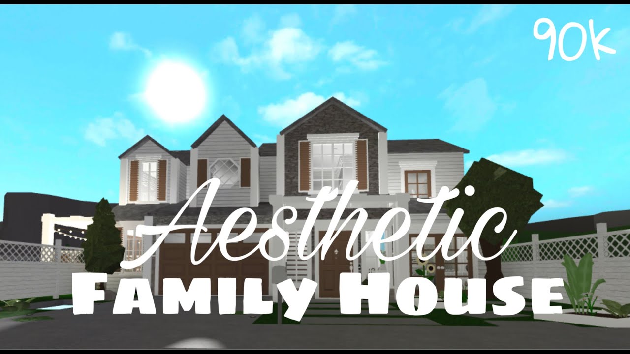 Aesthetic Family House (90k or more) ~Bloxburg The Outer of the House ...