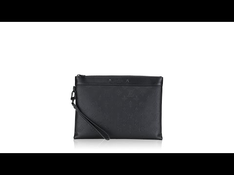 Pochette To-Go Bag - Luxury Monogram Shadow Blue