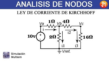 ANÁLISIS DE NODOS 📚 Pasos para CALCULAR VOLTAJE de CIRCUITOS ELÉCTRICOS usando Leyes de Kirchhoff