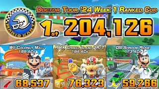 No 200 No... whatever... | Doctor Tour '24 Week 1 Ranked Cup (204K) | Mario Kart Tour