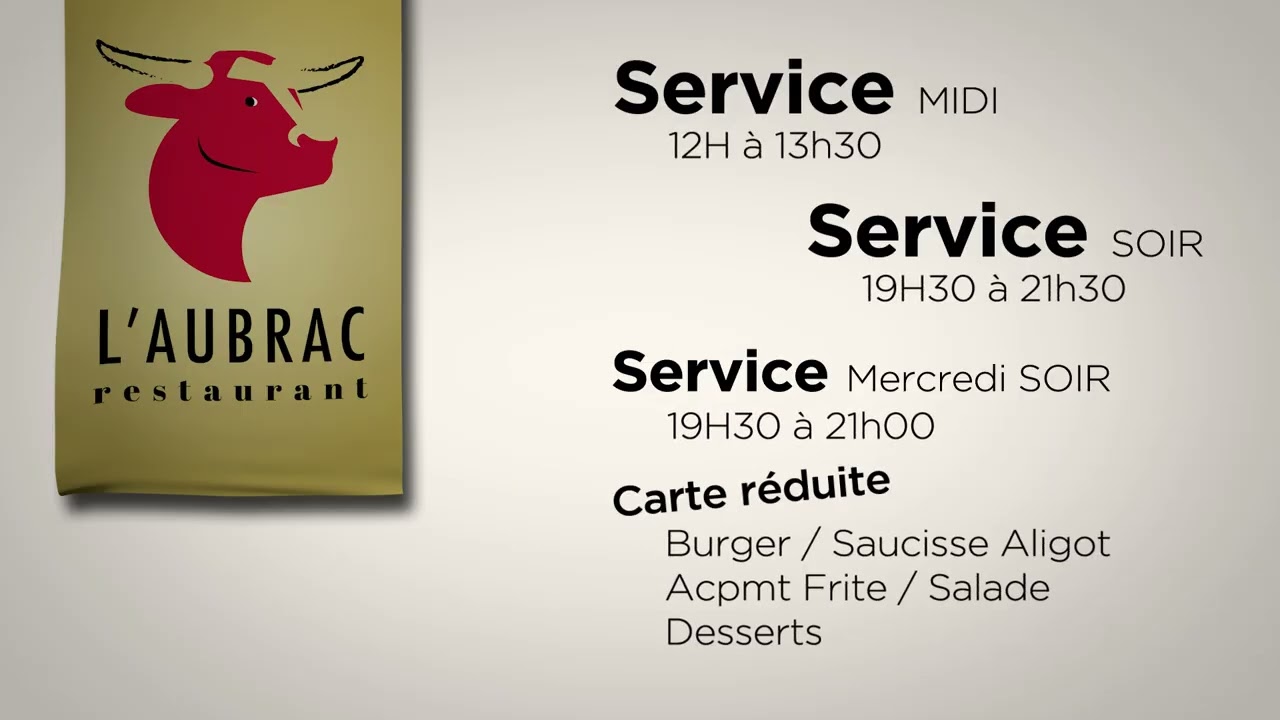 Menu Board Horaire 2 Avec Son