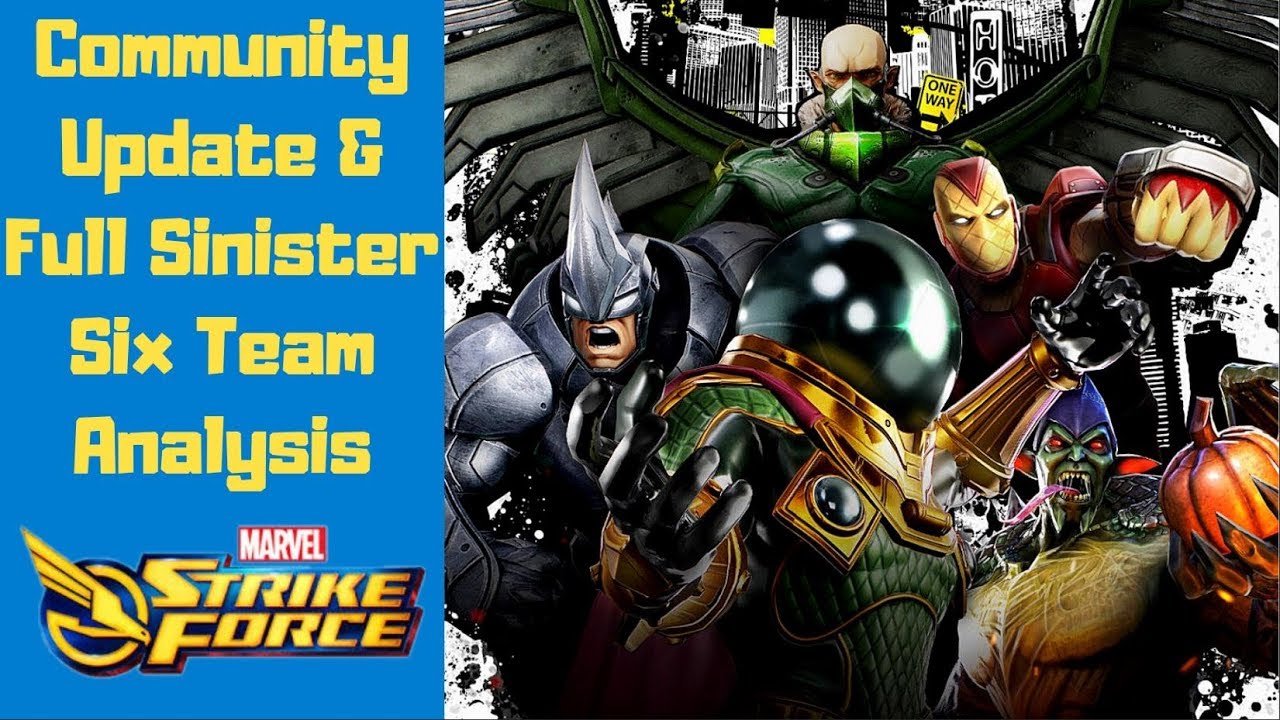 Full Sinister Six Team Review Marvel Strike Force MSF YouTube